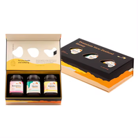 Boîte cadeau en papier d'emballage de luxe rigide personnalisée pour pot de miel