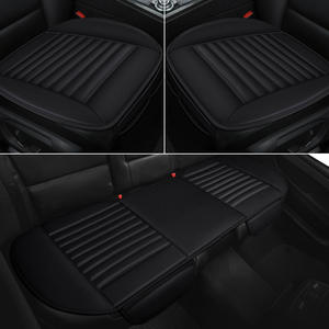 Ensemble complet de housses de siège intérieur de <span class=keywords><strong>voiture</strong></span> en cuir PU respirant 3 pièces, <span class=keywords><strong>tapis</strong></span> de coussin pour voitures automobiles disponibles en différents modèles - Product Image 3