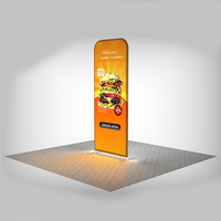 Caja de Luz LED de Fácil Montaje, de Tela, de Doble Cara, de 3 pies, para Stands de Ferias Comerciales