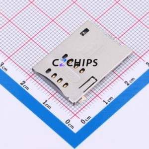 C7020-02 SIM Card Connector SMD Connector Self-Return Type Card Holder - Product Image 1