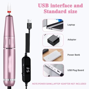 Kit de perceuse à ongles professionnelle 35000 tr/min, rechargeable, portable, lime à ongles électrique pour manucure, ongles en acrylique et gel - Product Image 5