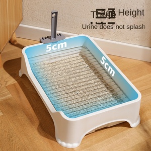 Baño para Perros Ecológico HONGMA, Bandeja Anti-Excrementos, <span class=keywords><strong>Caja</strong></span> <span class=keywords><strong>de</strong></span> <span class=keywords><strong>Arena</strong></span> <span class=keywords><strong>con</strong></span> <span class=keywords><strong>Rejilla</strong></span> <span class=keywords><strong>de</strong></span> Plástico para Perros Pequeños y Medianos, Accesorios para <span class=keywords><strong>Caja</strong></span> <span class=keywords><strong>de</strong></span> <span class=keywords><strong>Arena</strong></span> - Product Image 3