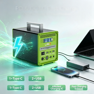 สถานีพลังงานแสงอาทิตย์แบบพกพา ความจุสูง 300W 400W 600W MPPT สำหรับรถยนต์และกิจกรรมกลางแจ้ง พร้อมที่ชาร์จมือถือ 220V  คลื่นไซน์บริสุทธิ์ - Product Image 4