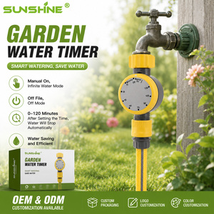 Minuteur de robinet SUNSHINE à une sortie pour l'arrosage des jardins, <span class=keywords><strong>minuterie</strong></span> de robinet de 2 heures, <span class=keywords><strong>minuterie</strong></span> de contrôle du débit d'eau pour l'irrigation des jardins - Product Image 1