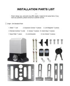 Chất Lượng Cao Hiện Đại Carin Động Cơ DC Không Chổi Than 500kgs Khả Năng Tải Hai-Lá Tự Động Từ Cửa Trượt Nhà Điều Hành AC 220/110V - Product Image 6