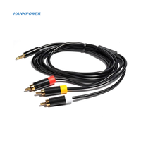 Kabel Audio Video AV 1.8m untuk Konsol Xbox 360E Stereo Lead 3.5mm Kabel RCA Berlapis Emas untuk XBOX 360 E