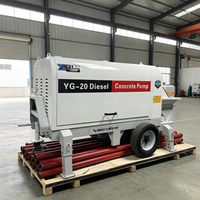 Farklı Beton Kapasiteli Mini Mobil Portatif Bangladeş Fiyatlı Sabit Pompa Treyler Üzeri Beton Pompaları Dizel Motorlu