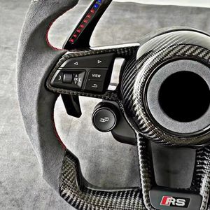 Pour Volkswagen VW MK7 Golf R GTI Jetta volant de voiture avec volant en Fiber de carbone noir Alcantara Paddle Shift Upgrade - Product Image 6