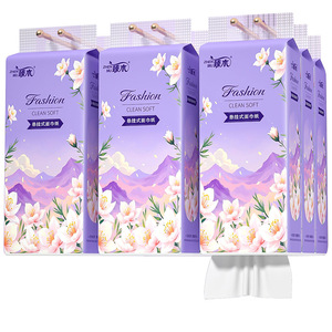 Zhenmu Hanging Facial <b>Tissues</b> 10 Packs Large Size Clean Soft With Hooks Household Use - Product Image 2