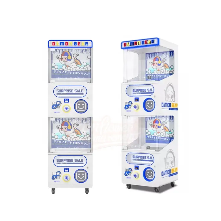 Muntautomaat Gift Arcade Aanpasbare Dubbele Laag Gashapon Machine Capsule Speelgoed Automaat