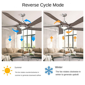 Morden Style Mute Design 5 ABS Blade Motor de cobre puro Led Lámpara de ventilador de techo con control remoto - Product Image 2