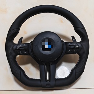 Volante Sportivo in Fibra di Carbonio per <span class=keywords><strong>BMW</strong></span> F30 F10 F20 F35 E/F Chassis Stile M3 M5 M6 con Paddle Shifter - Product Image 2