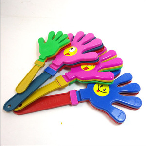 Mains applaudissantes en plastique colorées 28 cm, non toxiques, accessoires de cheering pour fêtes d'anniversaire, nouveautés - Product Image 1