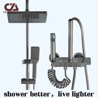 Nouvelle conception de mitigeur de douche thermostatique avec système de pluie douce et silencieuse, doté d'un noyau de valve en céramique, pour villas et appartements