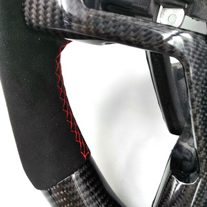 Volant en fibre de carbone et suède Sirui, 3 branches, style racing, pour voitures Ford - Product Image 4