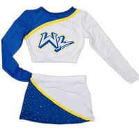 2025 nouveau tissu Mystique uniformes de pom-pom girl haute qualité Polyester Spandex imprimé Design taille des adultes avec un prix compétitif