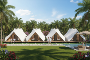 Carpa de Montaña de Lujo, Cómoda, de Grado Profesional, con Membrana Impermeable, para Resorts de Alta Altitud - Product Image 6