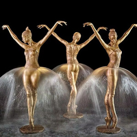 Sculpture de danseuse de ballet en bronze grandeur nature pour extérieur statue de fille dansante en laiton modèle personnalisé en métal