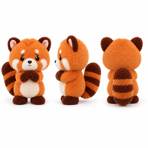 Peluche personnalisée TikTok Virale Mignonne Grande Oreille Raton Laveur Triste, Jouet en Peluche Doux Anti-Anxiété, Cadeau pour Enfants - Product Image 3