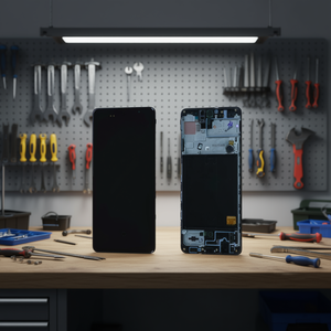 Display LCD Touch Screen Completo da 6,5 Pollici Nero per Samsung Galaxy A51, Ricambio A515F Service Pack - Product Image 3