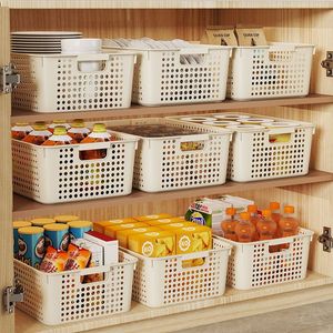 Plastic Storage <b>Baskets</b> Rectangle 45L With Handle For Kitchen Dormitory Household Use - Product Image 1