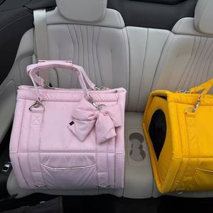 持ち運び可能なエコフレンドリーな正方形の犬小屋、ペットキャリー、屋外用モバイルバッグ、犬用ナイロン製、オールシーズン、車載用、組み立て済み - Product Image 6