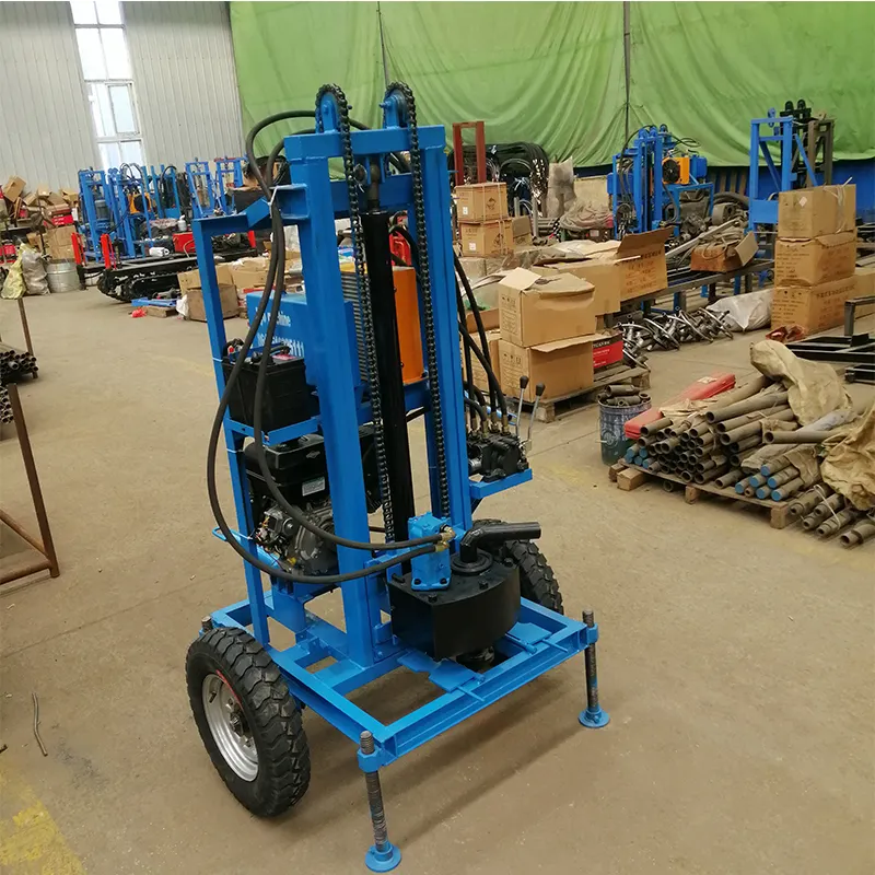 Water Well Drilling Rig Water Well Drill Rig 150m Machine 25 HP gasoline Engine Water Well Drilling Rig