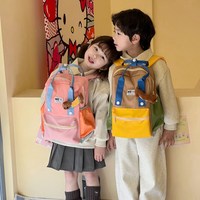 Ransel perjalanan bernilai tinggi bergaya Jepang tas kampus siswa sekolah dasar pengurang berat antiselip kapasitas besar untuk