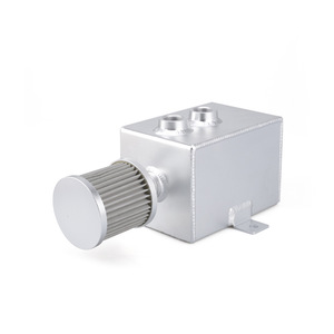 CNSPEED Square Aluminum Oil <b>Can</b> 2L With <b>Air</b> Filter Universal Car Modification - Product Image 2