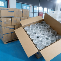 Gobelets en plastique PET jetables personnalisés avec logo, écologiques, transparents, pour boissons froides, vente en gros, pour les magasins de boissons, les boissons à emporter, les jus