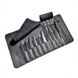 Étui de rangement pour couteaux de chef en cuir véritable, résistant aux odeurs, protection robuste, boîte de rangement pour couteaux de chef, organiseur professionnel pour équipement culinaire - Product Image 1
