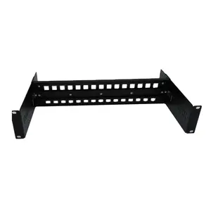 Black 19 inch Rack Mount for DIN-rail Products
