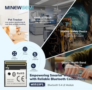 Siêu kích thước nhỏ nrf52833 Bluetooth 5.2 hướng tìm kiếm ms51sf11 năng lượng thấp USB BLE lưới mô-đun hỗ trợ <span class=keywords><strong>NFC</strong></span> chủ đề và ZigBee - Product Image 3