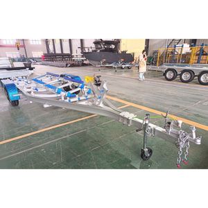 <span class=keywords><strong>Remorque</strong></span> <span class=keywords><strong>bateau</strong></span> en aluminium à double essieu de 23 pieds, capacité 3500 lb, avec couchettes moquettées, poteaux de guidage, éclairage submersible et couchettes en polyéthylène, numéro VIN - Product Image 6