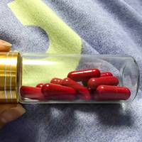 Capsules de suppléments à base de plantes roses naturelles pour femmes – Éclat quotidien de la peau et équilibre corporel – Pilules de bien-être rose mat avec fermeture éclair refermable