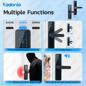 Kadonio Sản Phẩm Điện Tử Mật Khẩu Tay Nắm Cửa Wifi Key Door Mở Cảm Biến Thông Minh Bộ Khóa Cửa Cho Nhà Thông Minh Nhà - Product Image 3