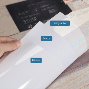 Yalan LBM01 A4 Holographic Cold Lamination Film Self Adhesive PVC Transfer <b>Paper</b> Waterproof Matte Photo <b>Vinyl</b> Sticker Sheets/ - Product Image 3
