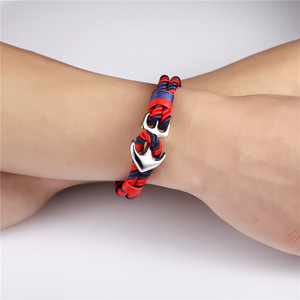 Silver Plated Anchor Hemp <b>Rope</b> <b>Bracelet</b> Unisex Adjustable Braided Classic Fashion Jewelry Gift For Men Women - Product Image 4