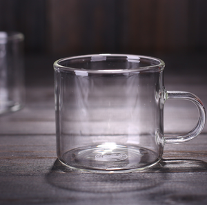 Commercio all'ingrosso di Piccola tazza da tè di vetro <span class=keywords><strong>set</strong></span> <span class=keywords><strong>6</strong></span> pezzi di famiglia semplice trasparente addensato master tazze resistente al calore ad alta temperatura - Product Image 4