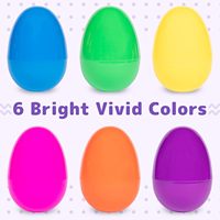 Stocks vente en gros jouets de Pâques cadeaux décor blanc lisse vide à remplir géant grands oeufs de Pâques en plastique jumbo pour la chasse aux oeufs de Pâques