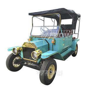 Voiture électrique vintage au design européen classique, durable, pour le transport touristique dans les zones panoramiques - Product Image 2