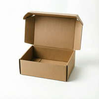 Boîte plate en carton personnalisée avec logo, emballage en carton kraft, emballage pour envoi postal, boîtes en carton ondulé