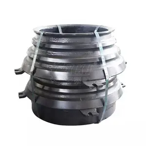 Alloy Bowl Liners for Metso Outotec Cone Crusher Parts Factory Direct Sales Manganese Chromium Customized OEM Provided Casting