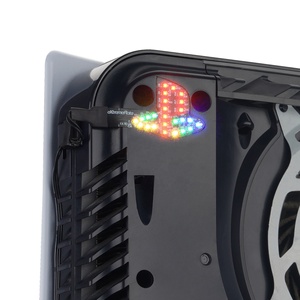 For PS5 Digital & Disc Edition Console RGB <b>LED</b> Logo <b>Light</b> Kit with 7 Colors and 40 Lighting Effects - Product Image 1