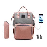 Sac à Dos à Langer Personnalisé Portable Grande Capacité USB, Sac de Maternité Imperméable, Sac de Voyage pour Poussette
