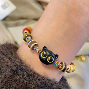 สร้อยข้อมือประดับพลอย8มม. 12ดาวสัญลักษณ์กลุ่มดาวกำไลลูกปัดนำโชคกำไลข้อมือหินคริสตัลธรรมชาติสีดำ - Product Image 3