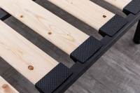 Cadre de lit en bois sculpté, double base en fer simple, design moderne, personnalisé, vente en gros, offre spéciale