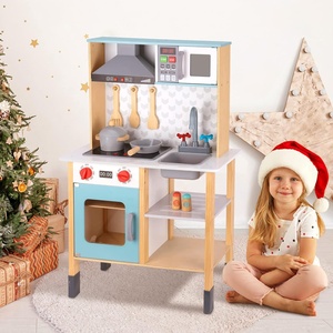 <span class=keywords><strong>Cuisine</strong></span> en bois personnalisée pour tout-petits avec lumières et sons réalistes, évier amovible et micro-ondes – Cadeau idéal pour enfants <span class=keywords><strong>de</strong></span> 3 ans et plus - Product Image 5