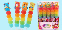 Lolly Stick Fruitige Cartoon Vorm Gummy Jelly Lolly Zacht Candy Lolly Multicolor Kids Candy Hoge Kwaliteit Gratis Monster