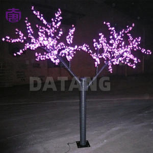 Arbre lumineux LED extérieur durable pour Noël, étanche, en fer, motif fleurs de cerisier, indice de protection IP65, contrôle par application, idéal pour les communautés résidentielles - Product Image 3